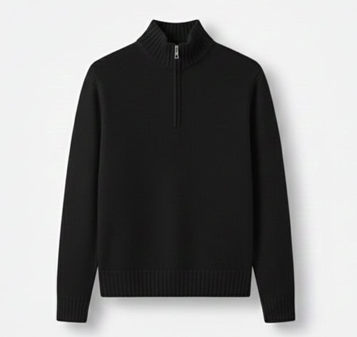 Men’s Half-Zip Sweater – Cozy Winter Knit