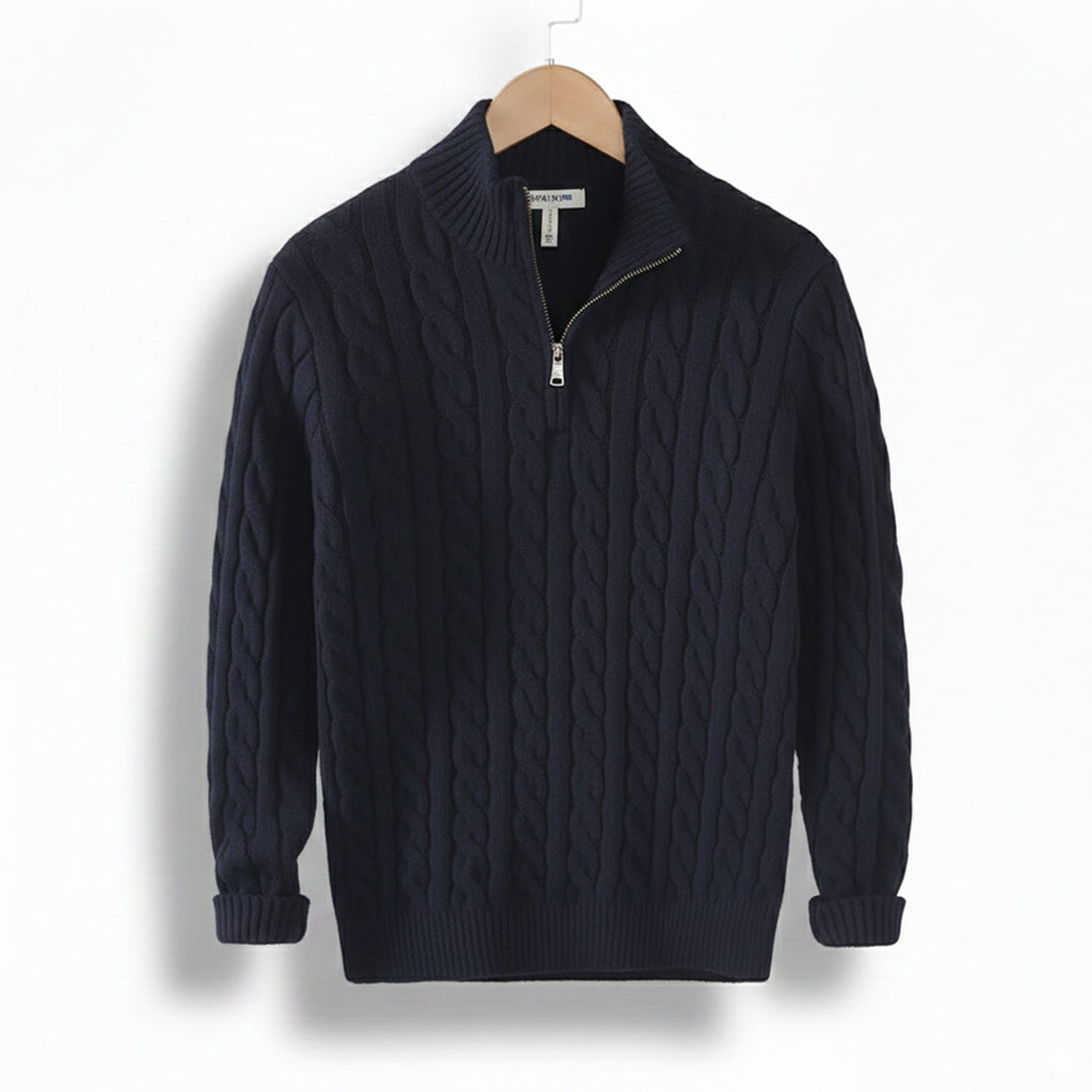 Men’s Quarter-Zip Pullover – Casual Winter Layer