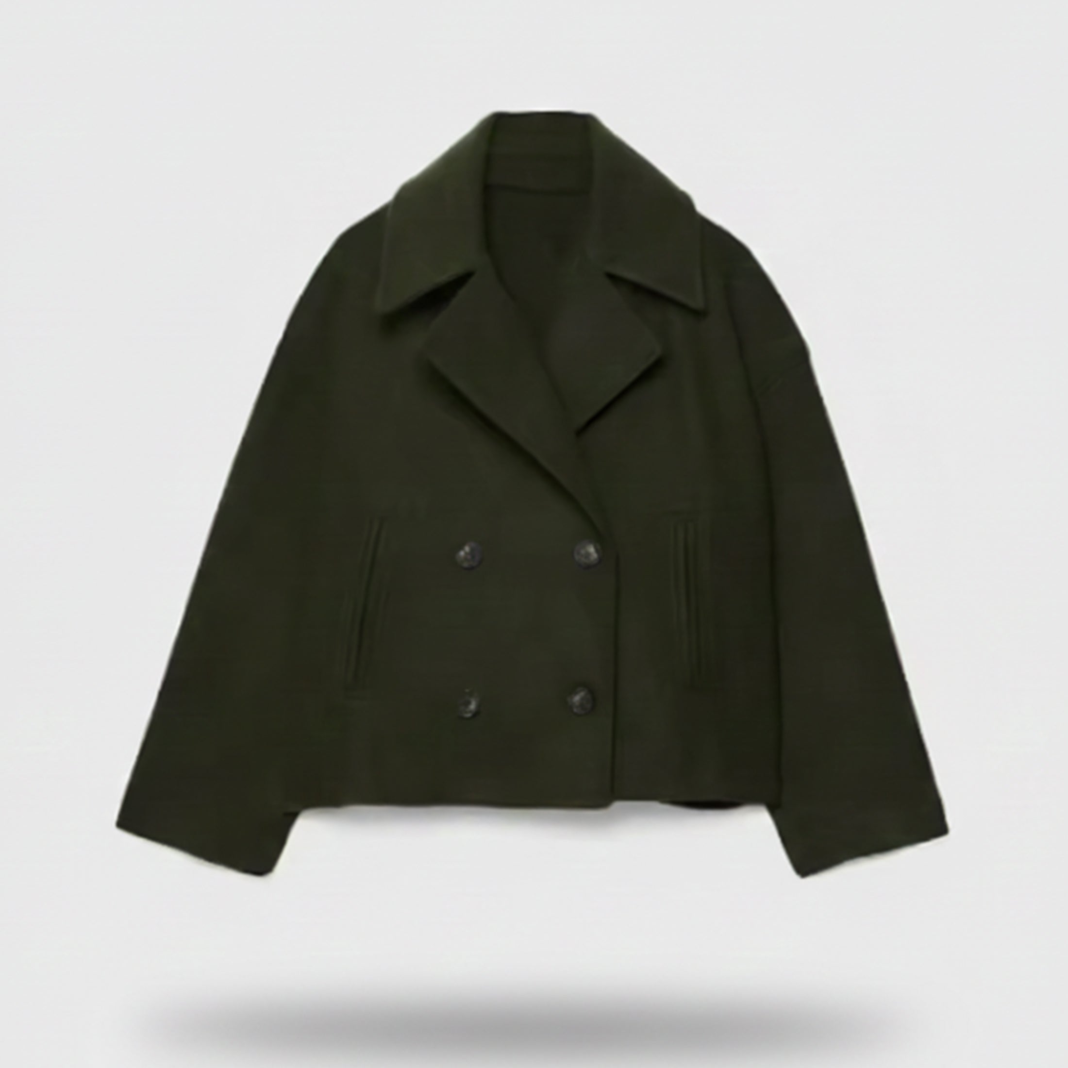 Women's Cropped Soft-Knit Blazer – Effortless Smart-Casual