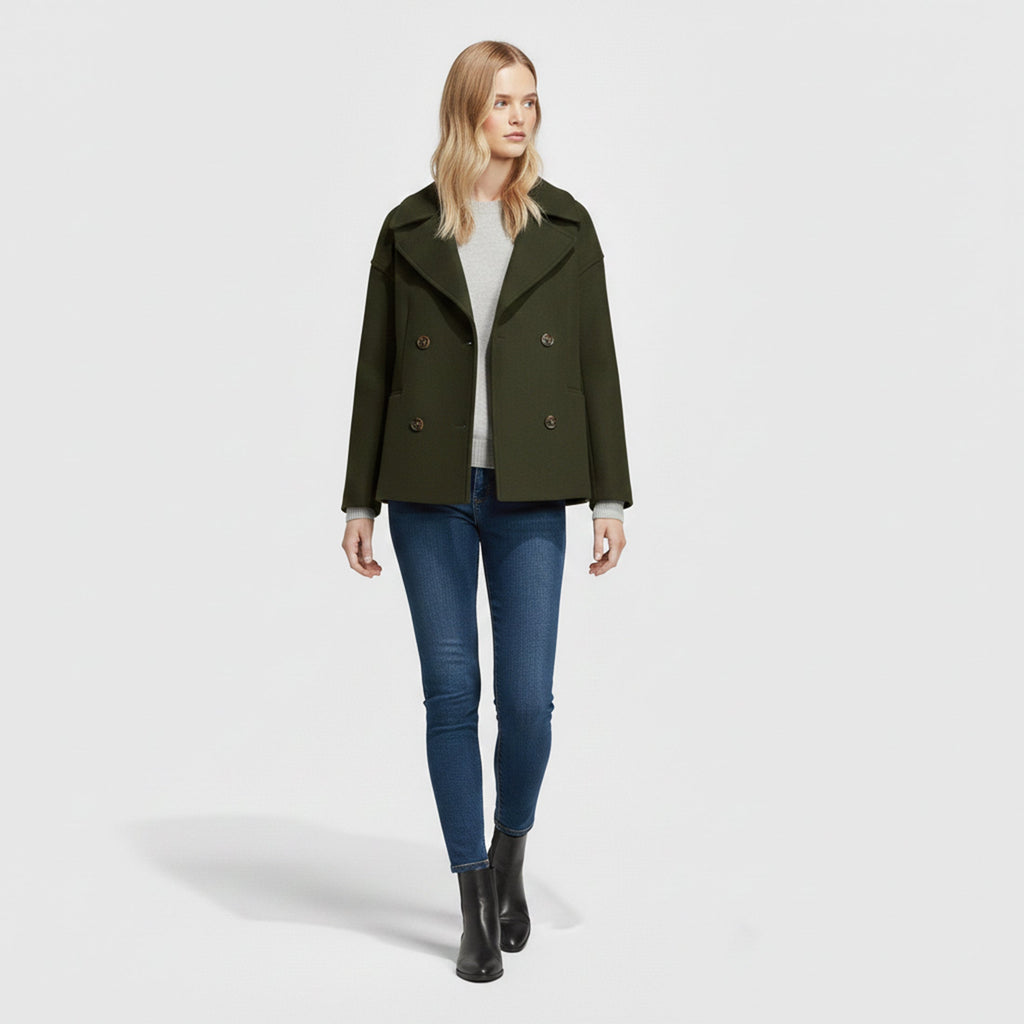 Women's Cropped Soft-Knit Blazer – Effortless Smart-Casual